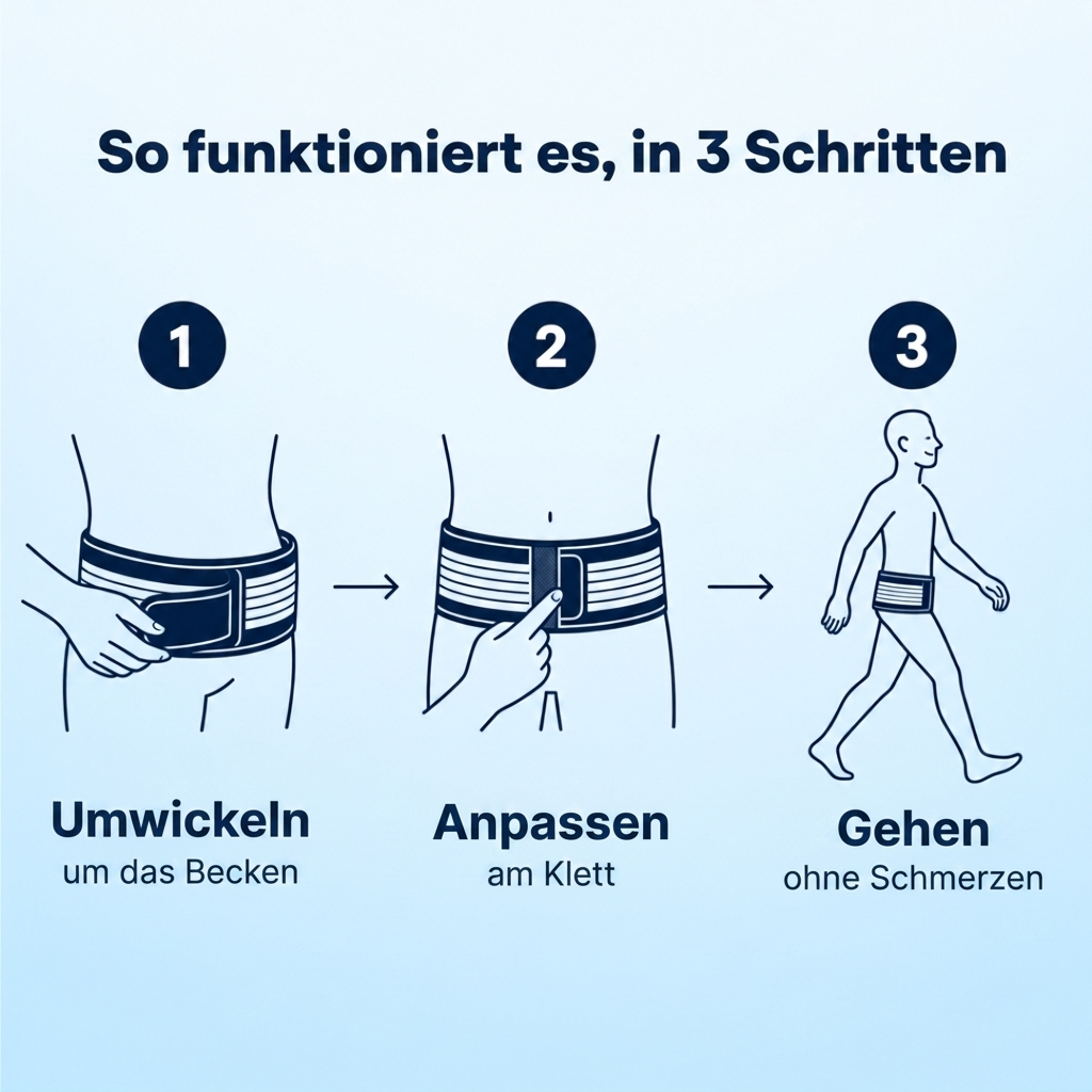 Rückengürtel | Sofortige Linderung bei Rücken- & Ischiasschmerzen | Sameo