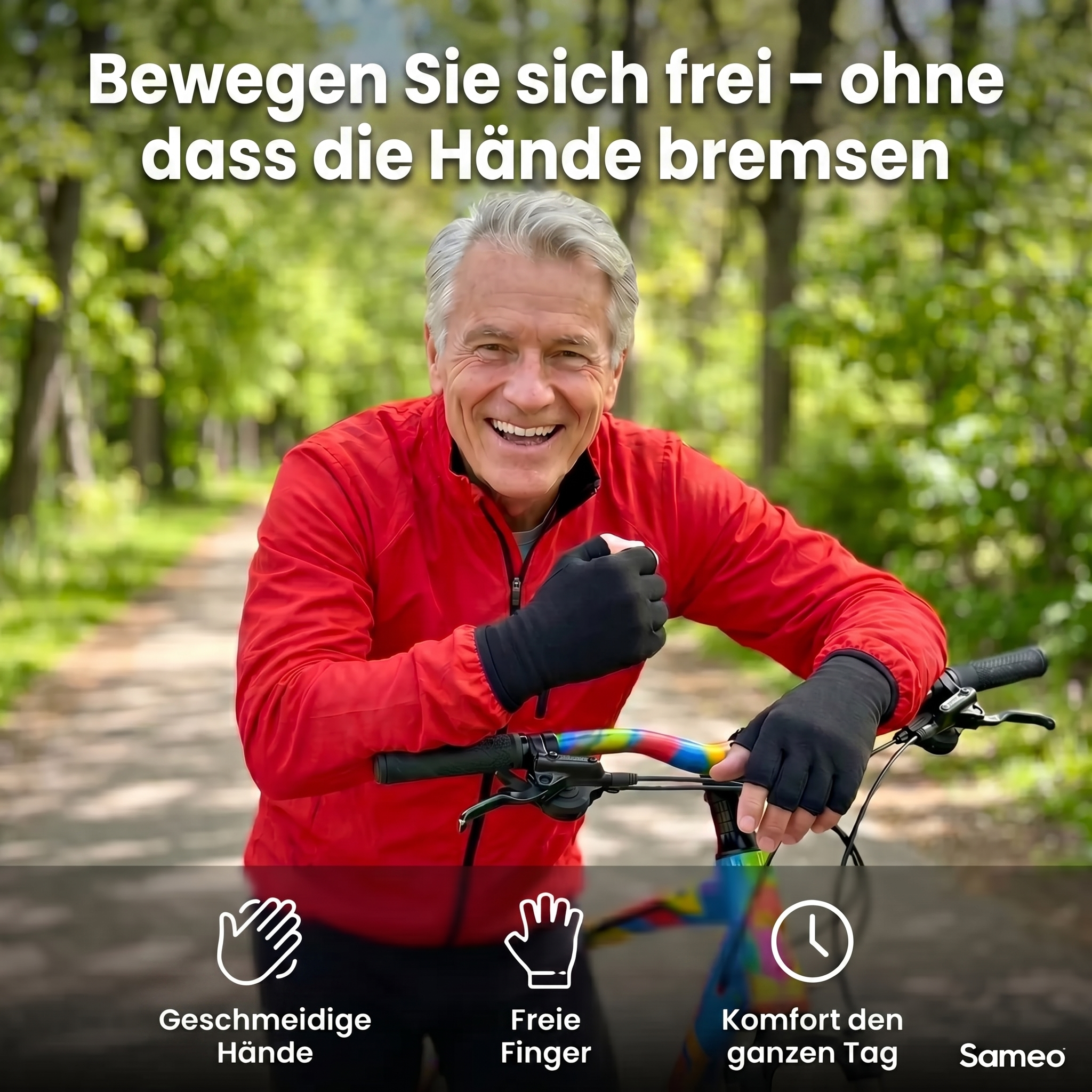 Schmerzlindernde Kompressionshandschuhe – Schwarz | Sameo™