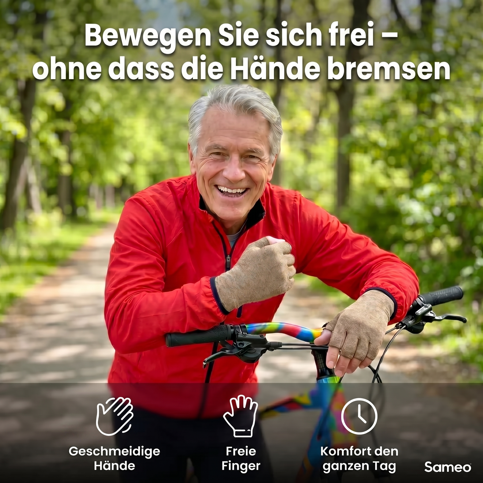 Schmerzlindernde Kompressionshandschuhe Beige | Sameo™