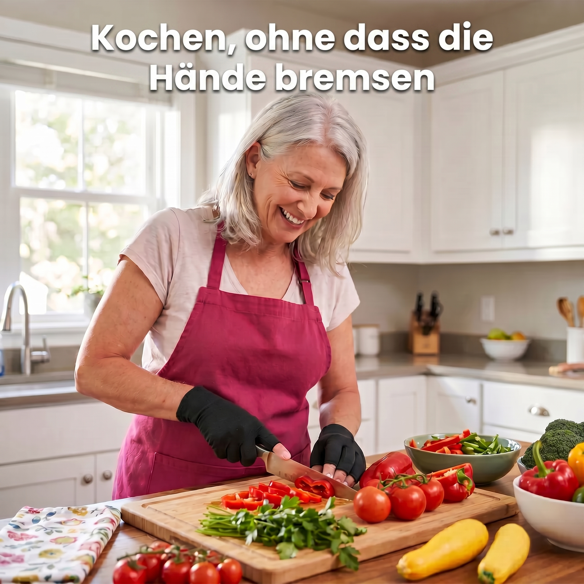 Schmerzlindernde Kompressionshandschuhe – Schwarz | Sameo™