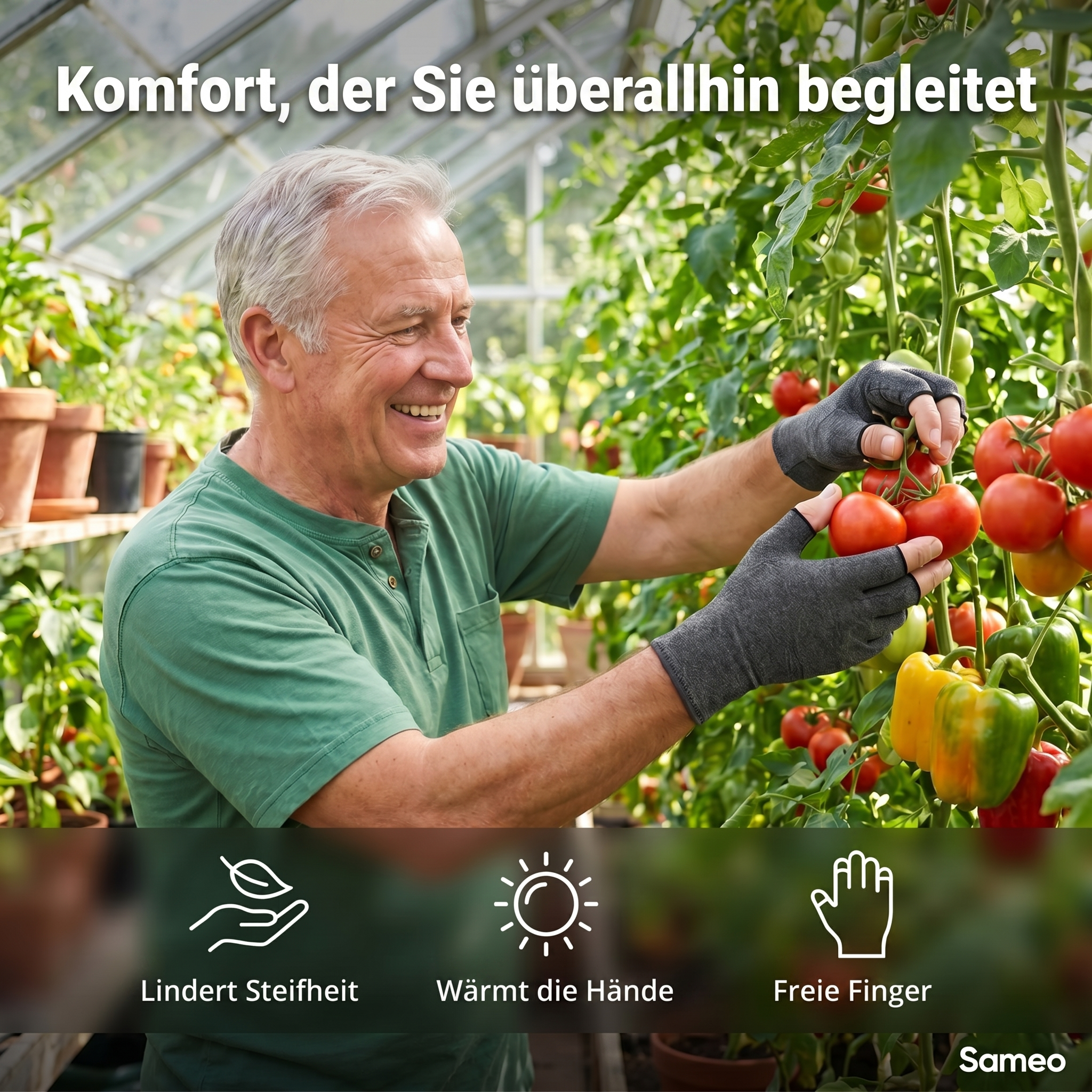 Kompressionshandschuhe für schmerzfreie Hände