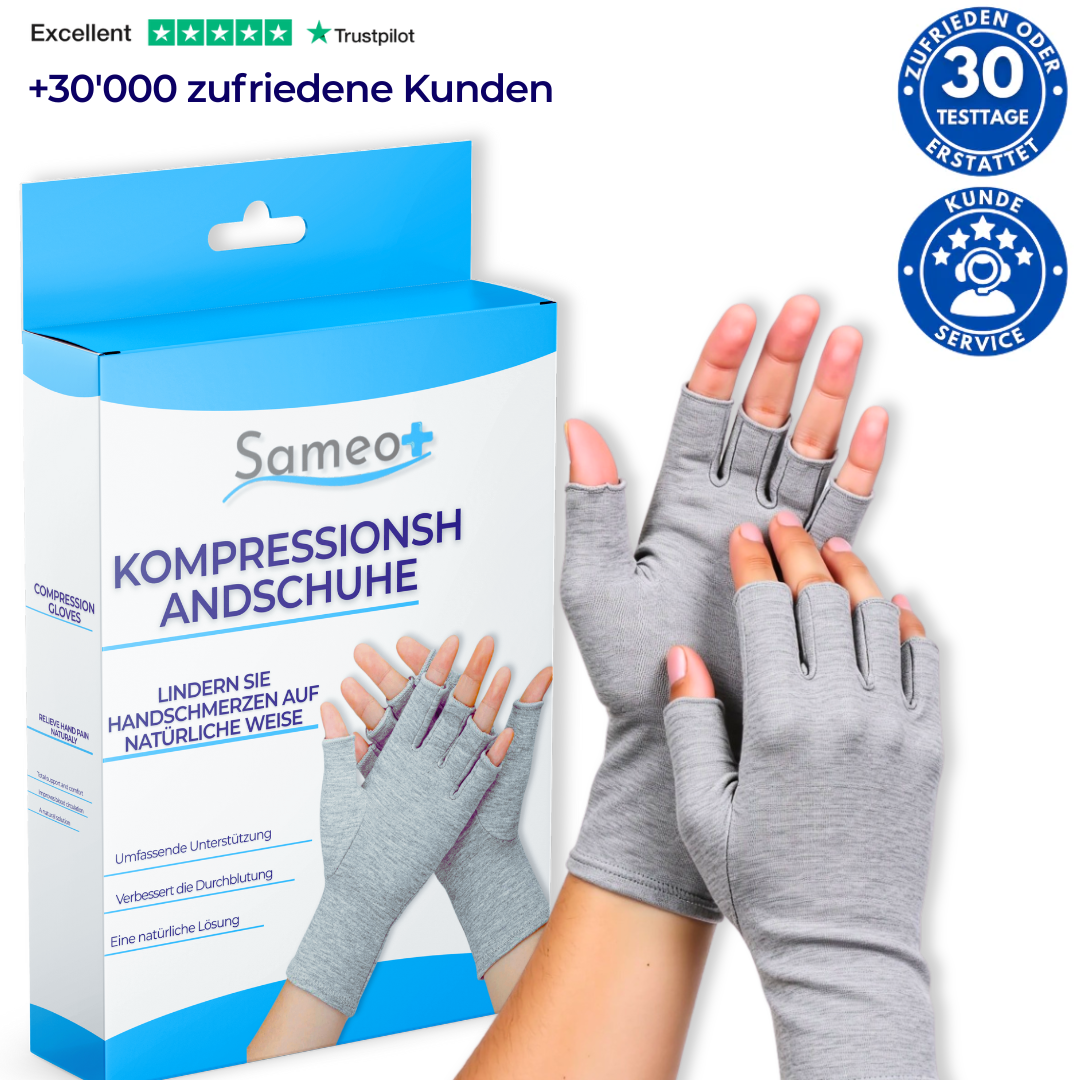 Schmerzlindernde Kompressionshandschuhe aus Bambus – Sameo DE