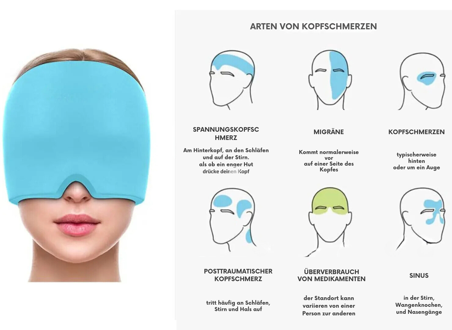 Anti-Migräne-Kappe | Sameo™