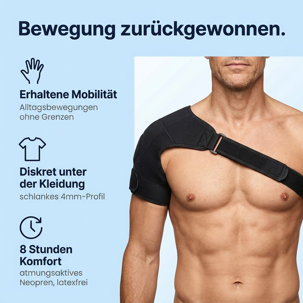 Triple Support™ Schulterbandage - Lindert Ihre Schulterschmerzen Tag und Nacht | Sameo