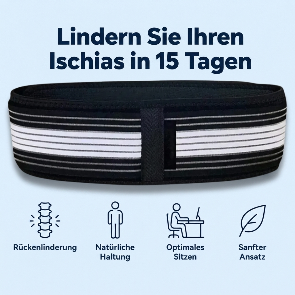 Rückengürtel | Sofortige Linderung bei Rücken- & Ischiasschmerzen | Sameo