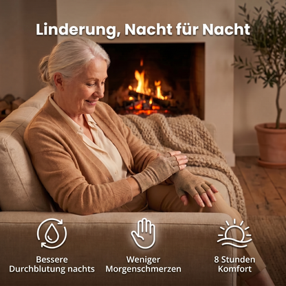 Schmerzlindernde Kompressionshandschuhe Beige | Sameo™