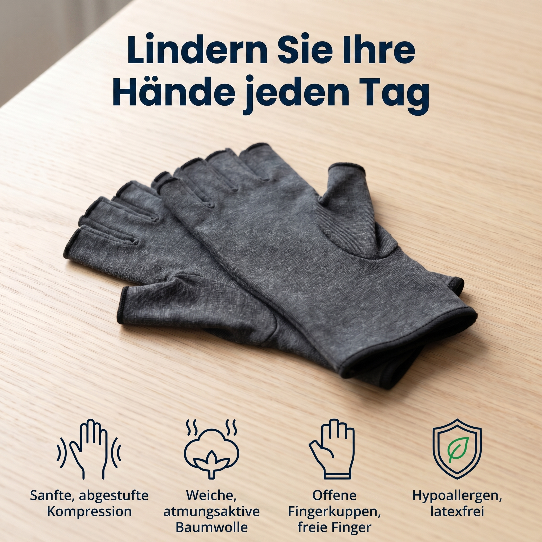 Kompressionshandschuhe für schmerzfreie Hände