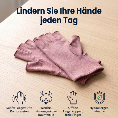 Schmerzlindernde Kompressionshandschuhe Rose | Sameo™
