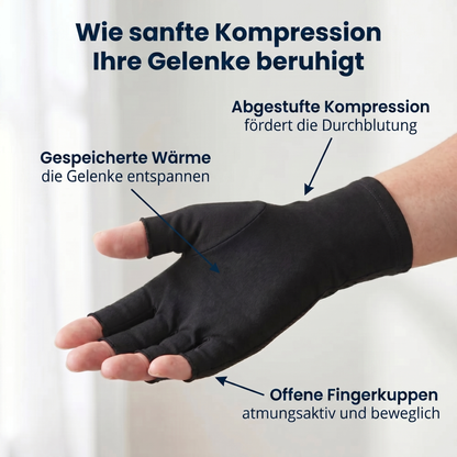 Schmerzlindernde Kompressionshandschuhe – Schwarz | Sameo™