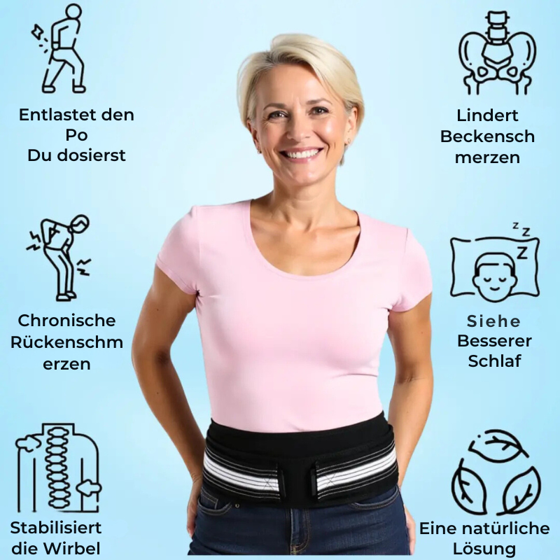 Rückengürtel | Sofortige Linderung bei Rücken- & Ischiasschmerzen | Sameo