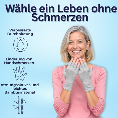 Schmerzlindernde Kompressionshandschuhe aus Bambus