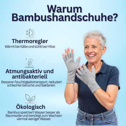 Schmerzlindernde Kompressionshandschuhe aus Bambus