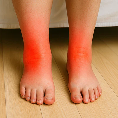 Geschwollene Füße und Knöchel