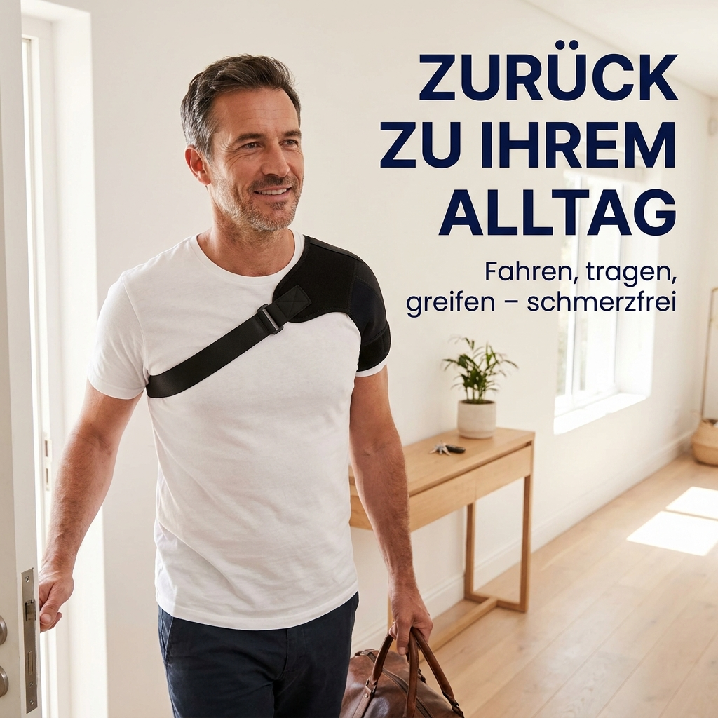 Triple Support™ Schulterbandage - Lindert Ihre Schulterschmerzen Tag und Nacht | Sameo